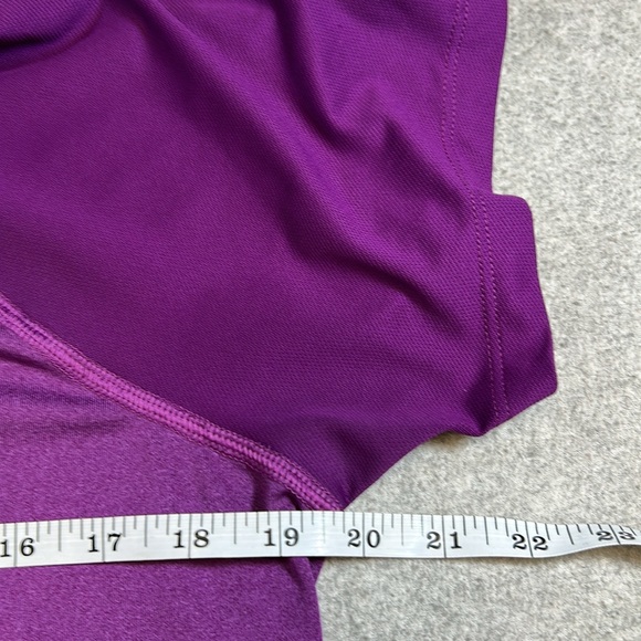Nike Golf Tour Performance Women’s Quarter-Zip Purple Short Sleeve Short-Large - Picture 7 of 8